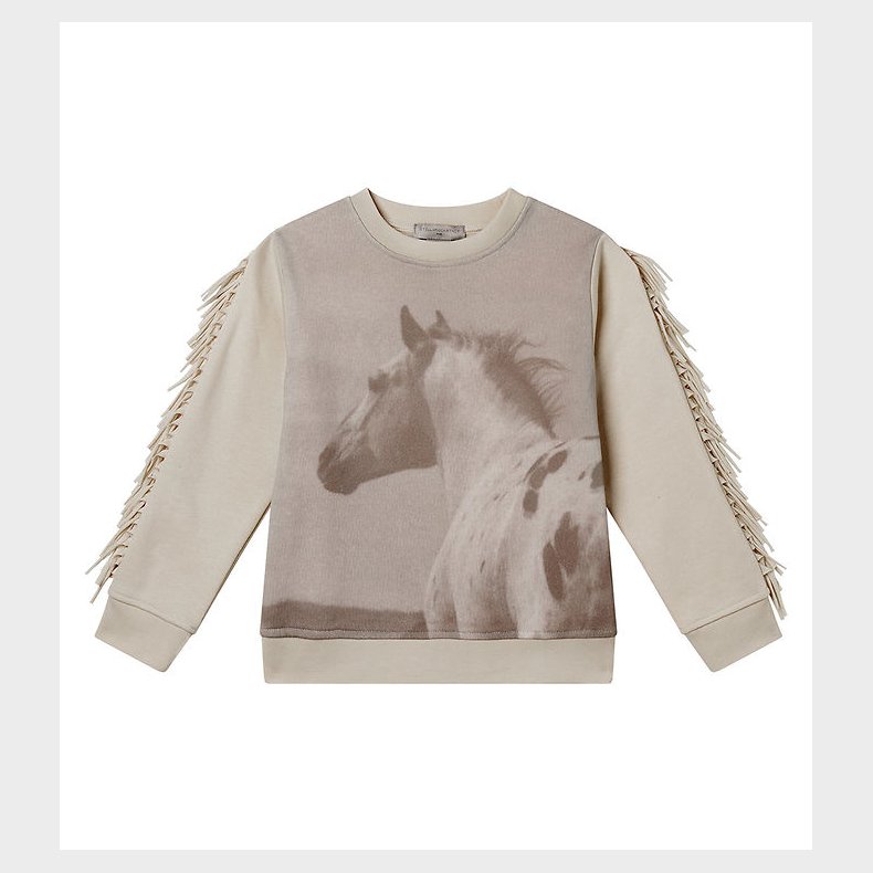 Stella McCartney Kids Sweatshirt - Creme m. Hest