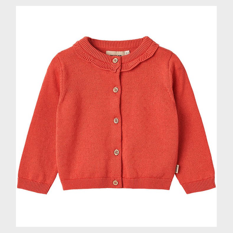 Wheat Cardigan - Strik - Amy - Candy Red