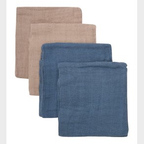 Pippi Stofbleer - 4 pak - 65x65 cm - China Blue/Beige