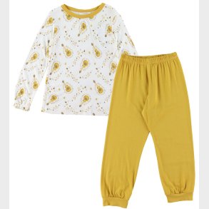 Joha Natt�j - 2-delt - Bambus - Off White m. Guitar