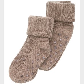 Minymo Str�mper - Rib - 2-pak - Silver Mink Melange