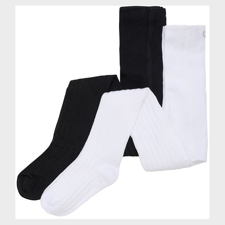 Minymo Str�mpebukser - 2-pak - Rib - Noos - Black