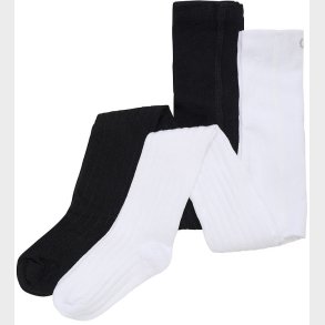 Minymo Str�mpebukser - 2-pak - Rib - Noos - Black