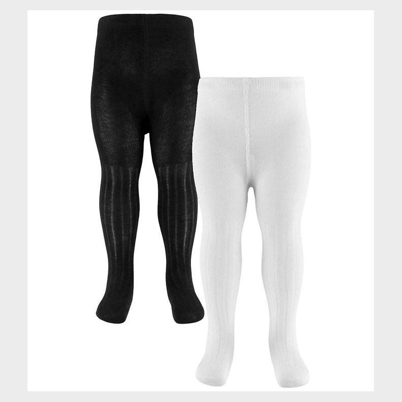 Minymo Str�mpebukser - 2-pak - Rib - Noos - Black