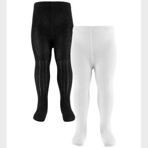 Minymo Str�mpebukser - 2-pak - Rib - Noos - Black