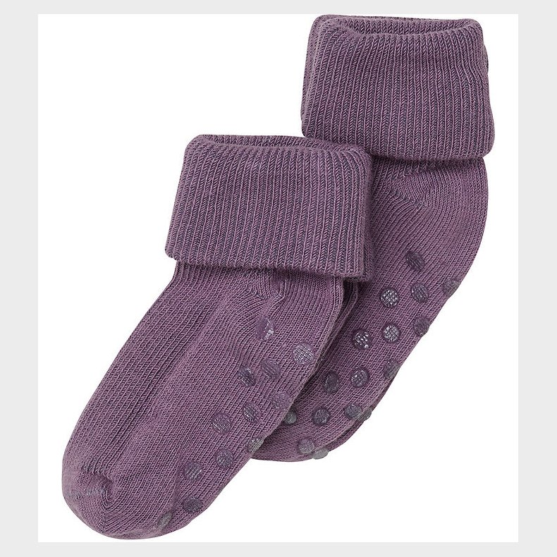 Minymo Str�mper - Rib - 2-pak - Noos - Flint