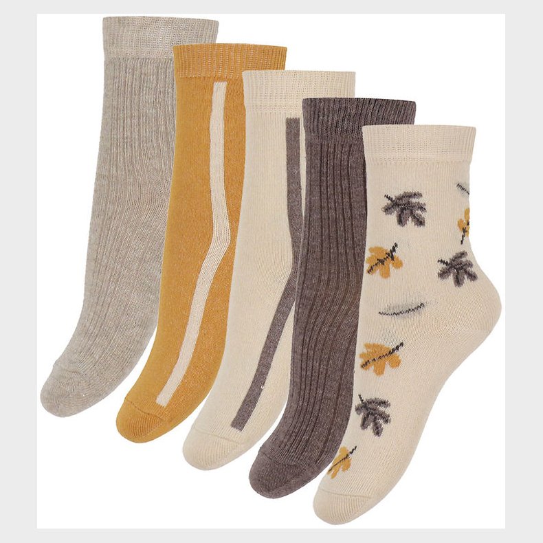 Minymo Str�mper - 5-pak - Noos - Silver Mink