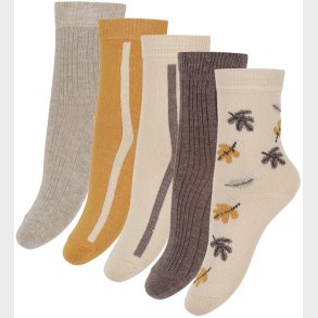 Minymo Str�mper - 5-pak - Noos - Silver Mink