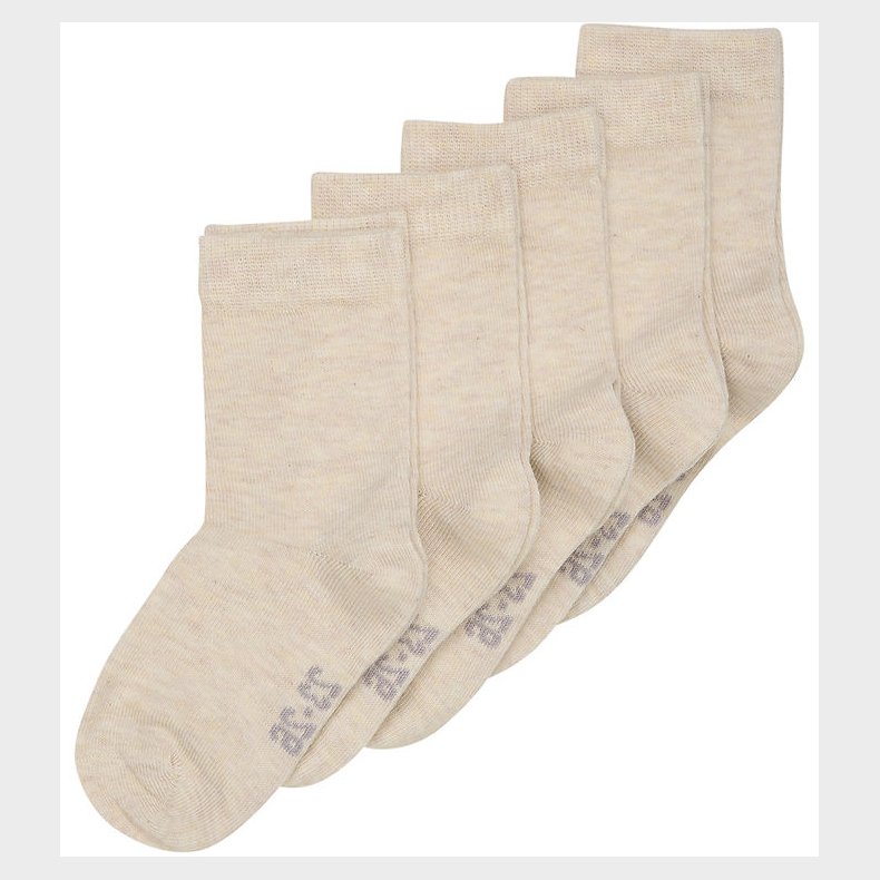 Minymo Str�mper - 5 pak - Silver Mink Melange