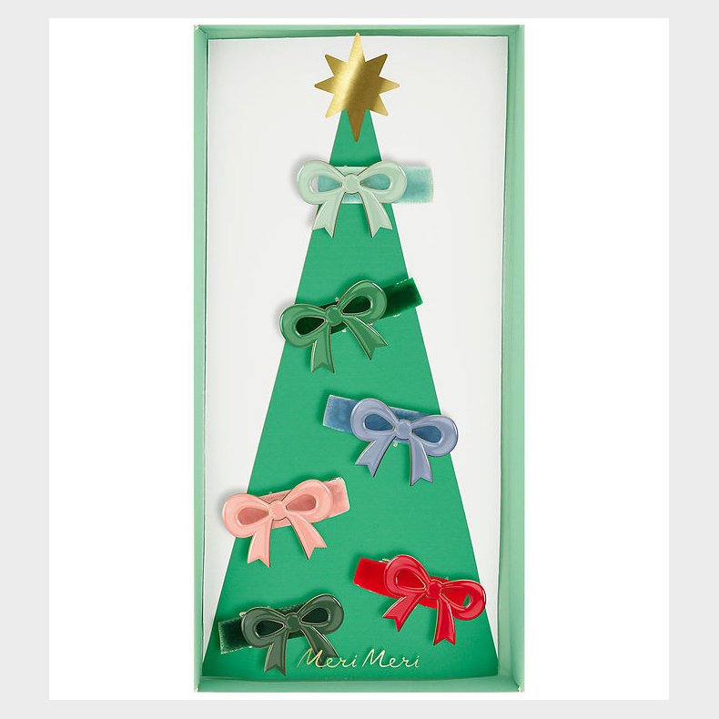 Meri Meri Hrspnder - 6-pak - Emalje - 4 cm - Sljfer