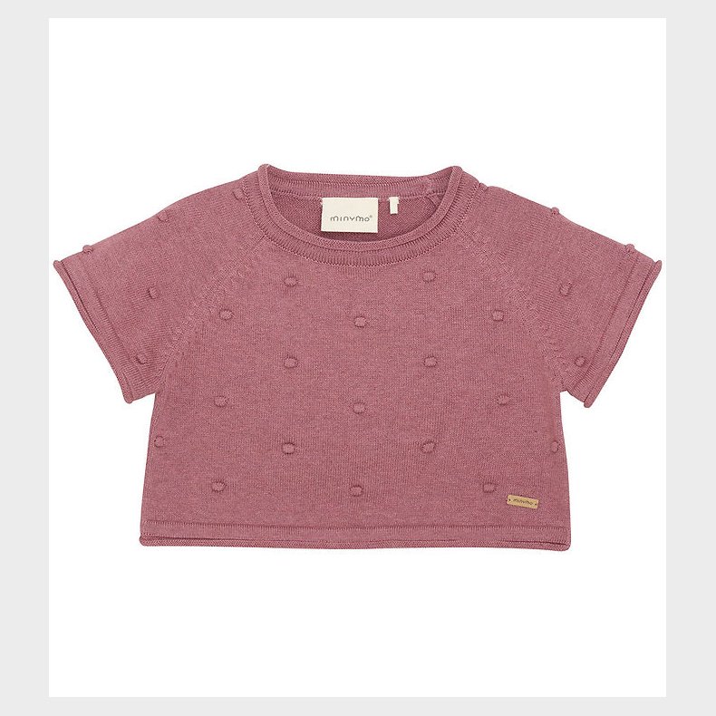 Minymo T-shirt - Strik - Deco Rose