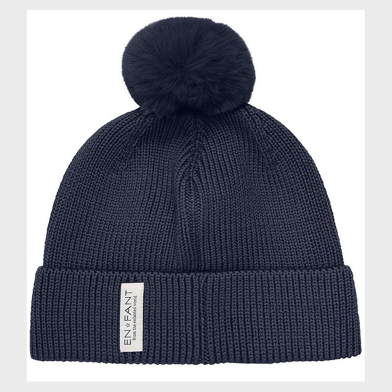 En Fant Hue - Uld/Akryl - Parisian Night m. Imiteret Pelskvast