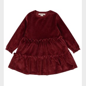 Konges Sljd Kjole - Velour - Jingle Dress - Red Dahlia