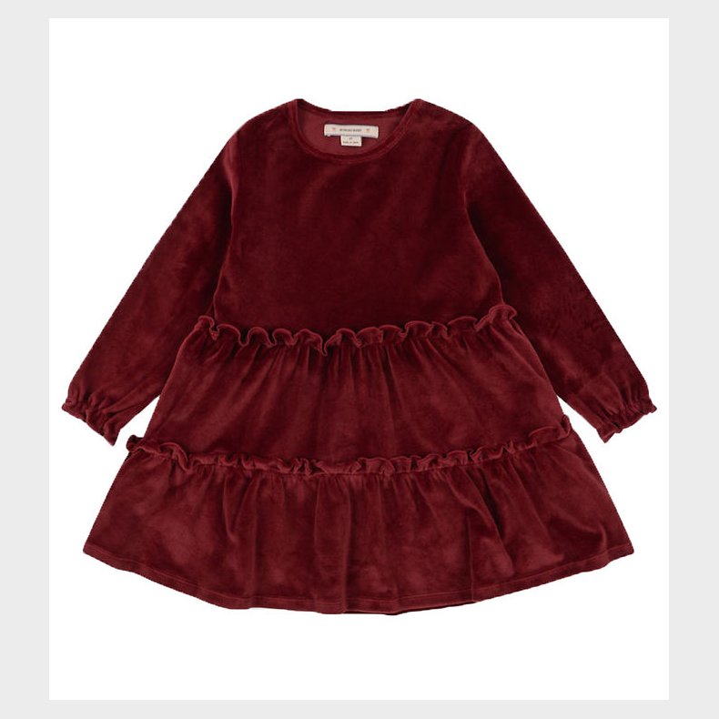 Konges Sl�jd Kjole - Velour - Jingle Dress - Red Dahlia