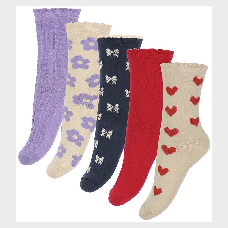 Minymo Str�mper - 5 pak - Red