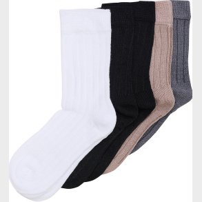 Minymo Str�mper - Ankle Sock - 5 pak - Black