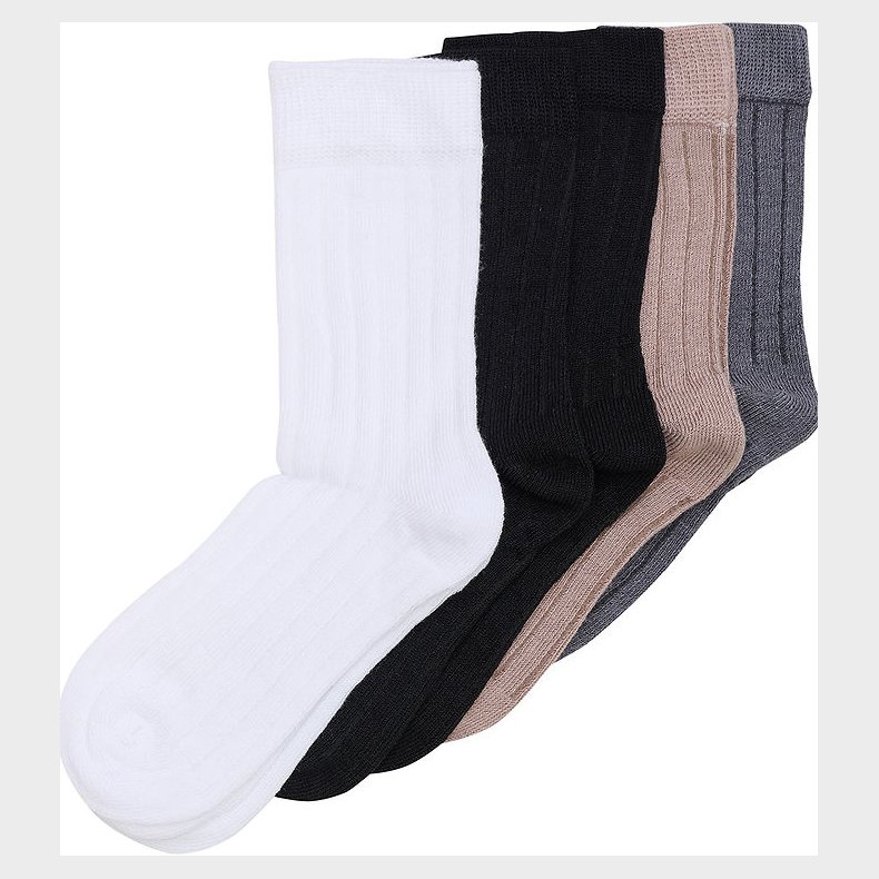 Minymo Str�mper - Ankle Sock - 5 pak - Black