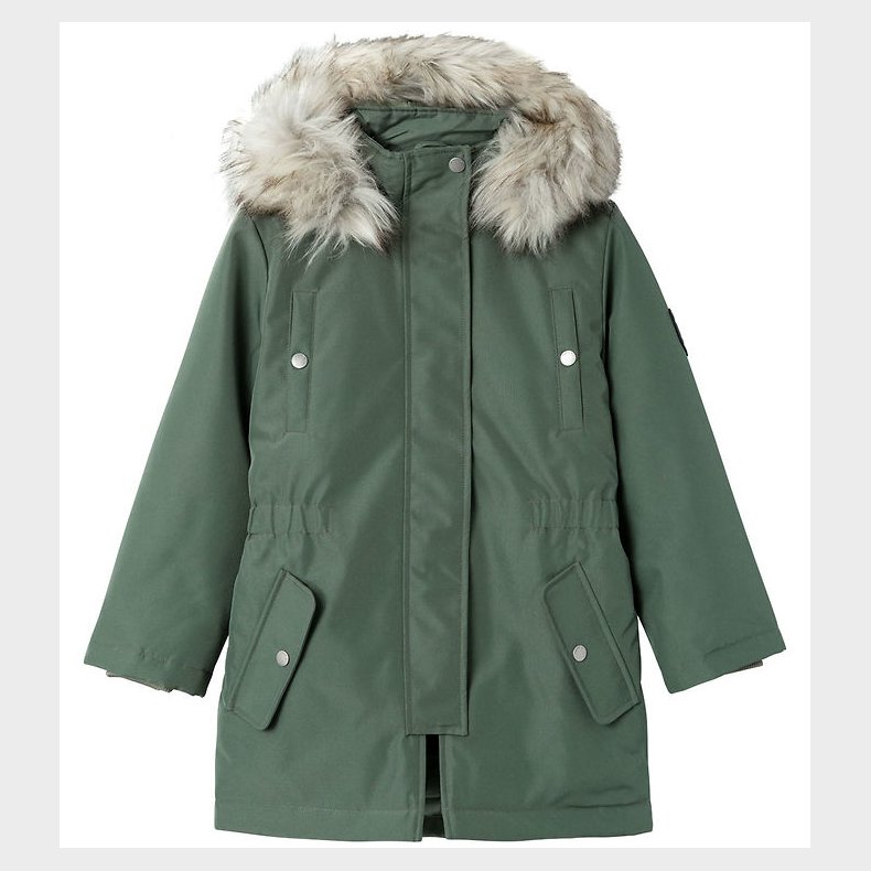 Name It Vinterjakke - NOOS - NkfMilla Parka - Agave Green