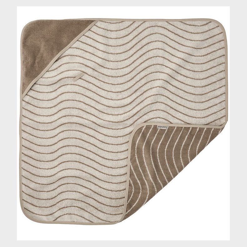 Leander Babyhndklde - Hoodie - 80x80 cm - Cappuccino