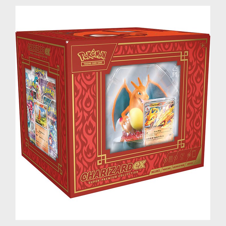 Pokmon Samlekort m. Figur - Super Premium Box - Charizard Ex