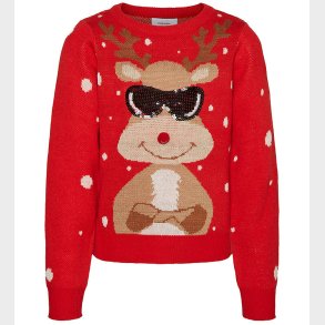 Vero Moda Girl Bluse - Strik - VmnEwtinsel - Chinese Red