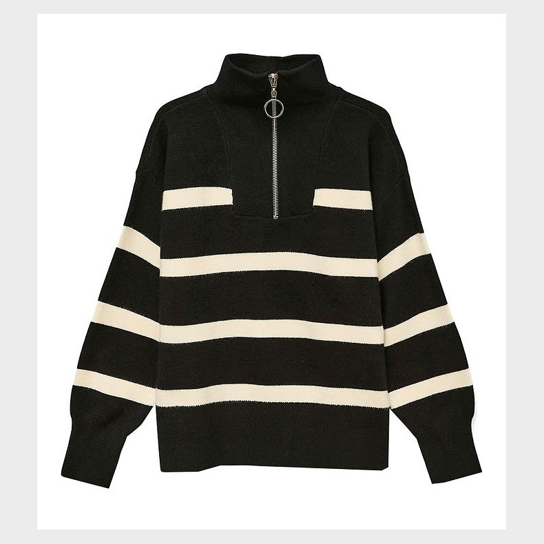 Vero Moda Girl Bluse - Strik - VmSaba - Black/Birch