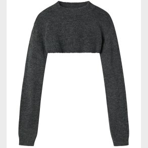 LMTD Bluse - NlfLodet - Strik - Dark Grey Melange