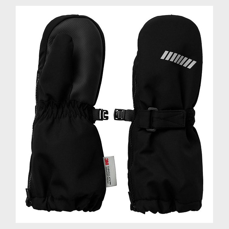 Name It Luffer m. Fleece - NmnSnow10 - Sort m. Lynls