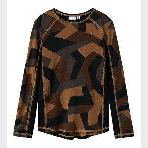 Name It Bluse - Uld - Sort/Aop