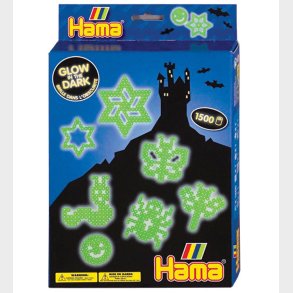Hama Midi Gave�ske - 1500 stk - Glow in the Dark