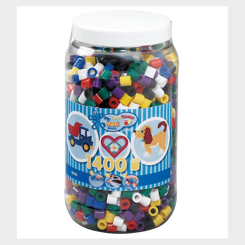 Hama Maxi Perler - 1400 stk - Alm. Mix