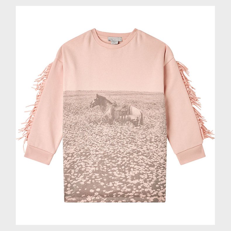 Stella McCartney Kids Sweatkjole - Rosa m. Hest