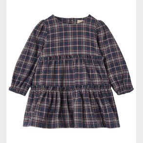 Wheat Kjole - Fanny - Navy Check
