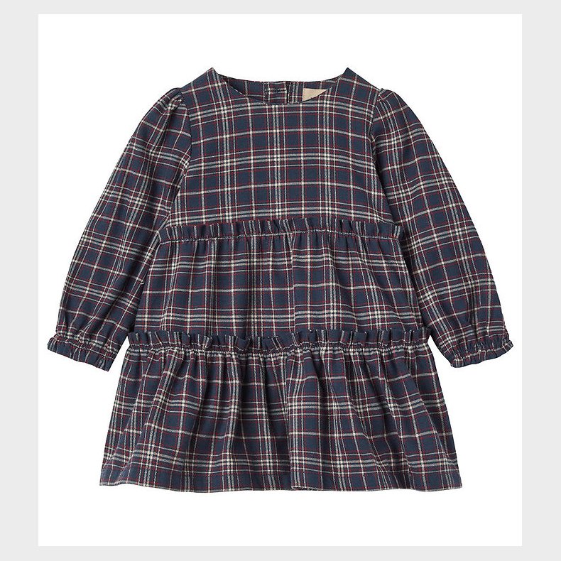 Wheat Kjole - Fanny - Navy Check