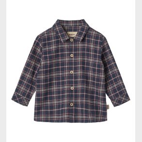 Wheat Skjorte - Oscar - Navy Check