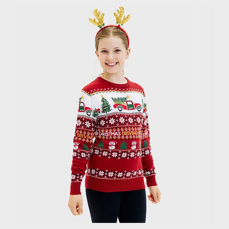 Jule-Sweaters Bluse - Driving Home For Christmas - Rd