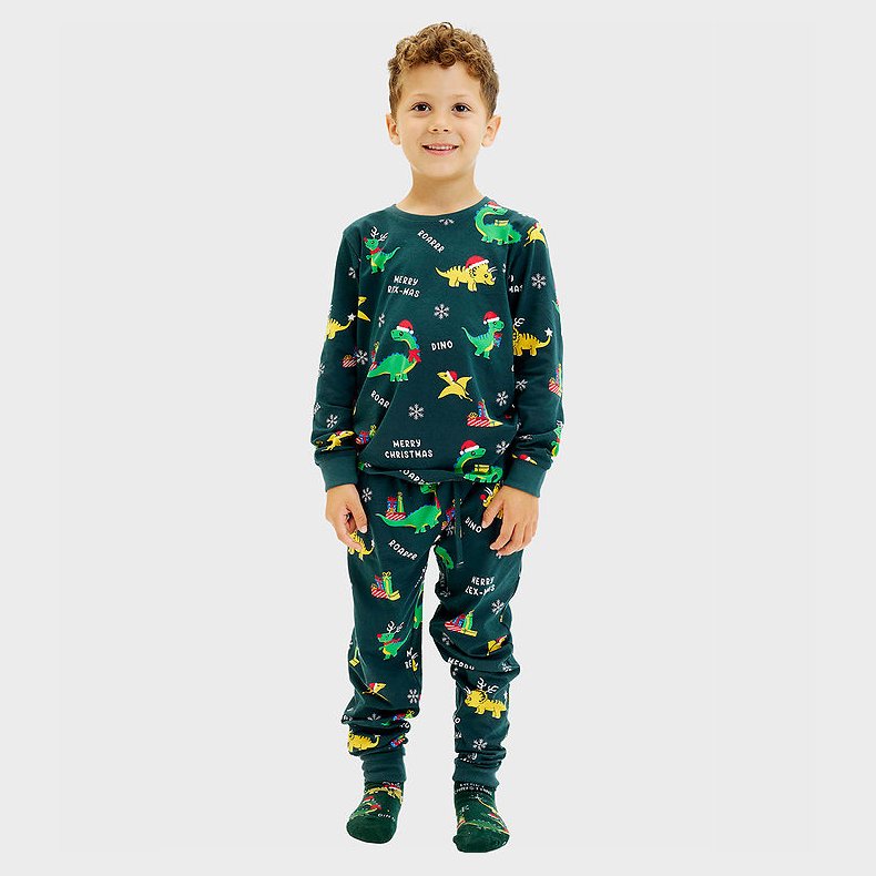 Jule-Sweaters Nattj - Dino Christmas - Grn