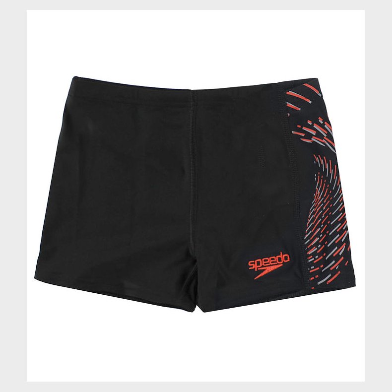 Speedo Badebukser - Hyper Boom Panel Jammer - Sort/Rd