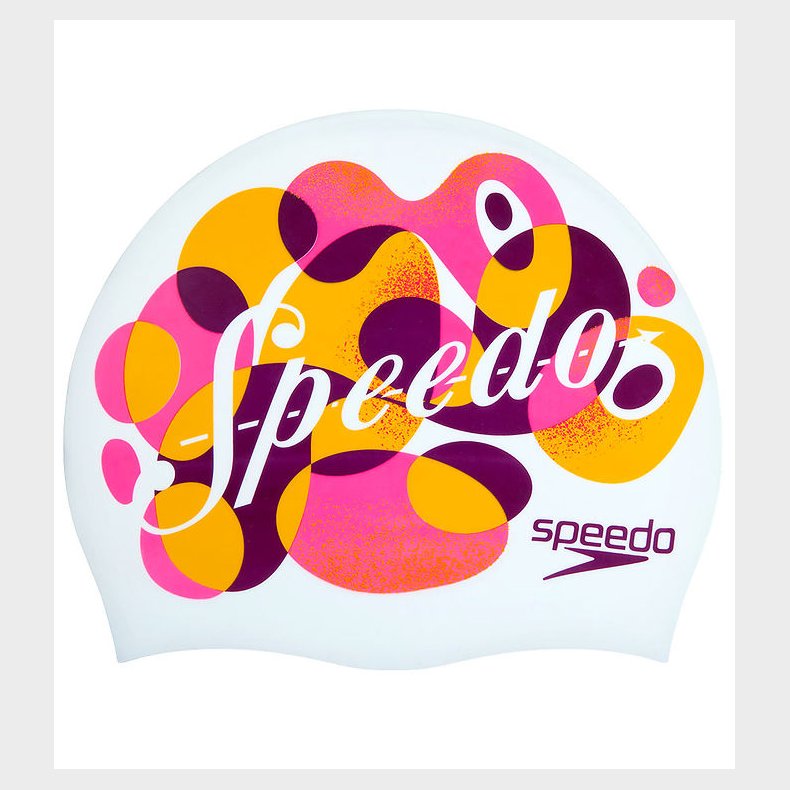 Speedo Badehtte - Junior - Silicone - Hvid/Orange