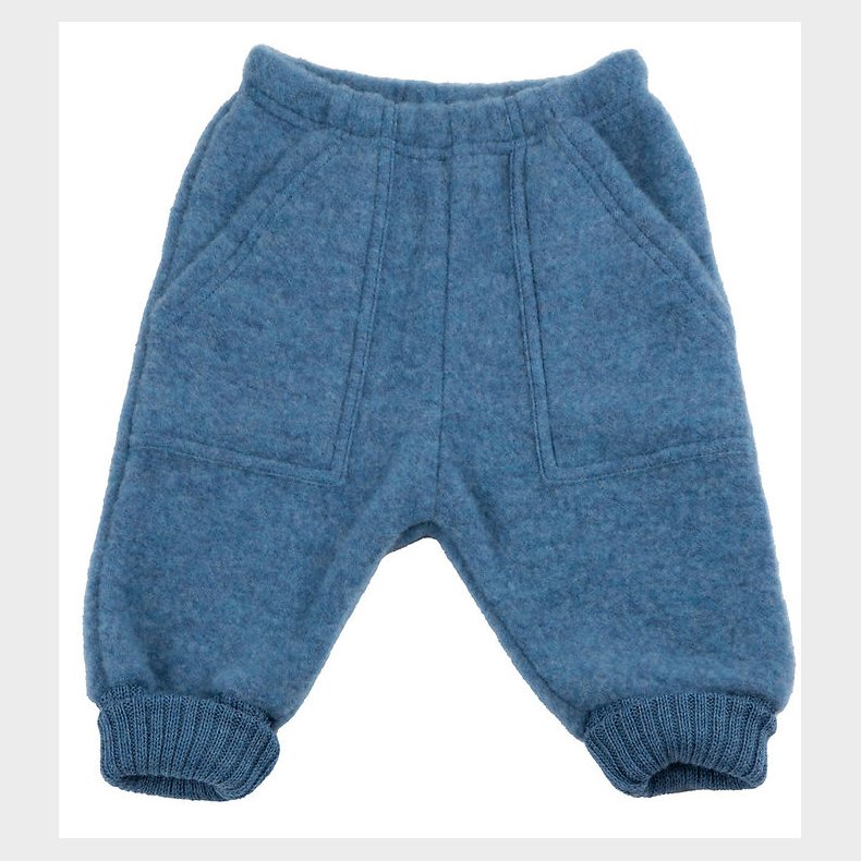 Joha Bukser - Uld - Denim Bl