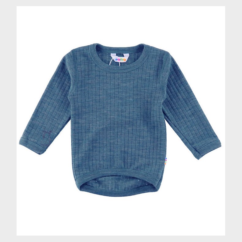 Joha Bluse - Uld - Denim Bl