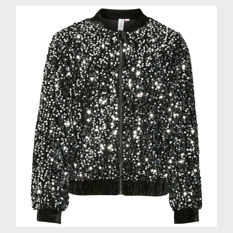 Vero Moda Girl Cardigan - VmBella - Black/Silver Sequin