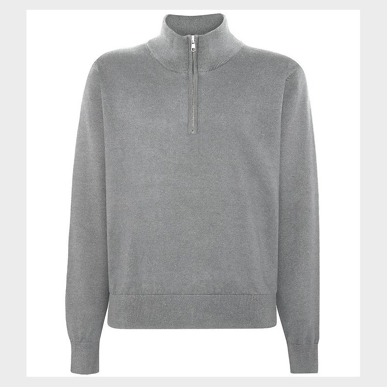 Grunt Bluse - GrLudvig - Strik - Grey Melange