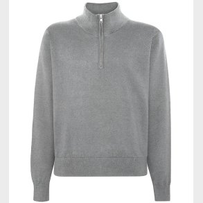 Grunt Bluse - GrLudvig - Strik - Grey Melange