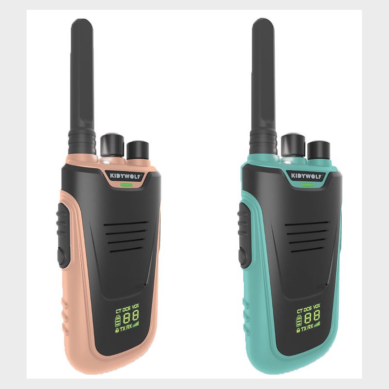 Kidywolf Walkie Talkie - 2 stk - Kidytalk - Bl�/Rosa