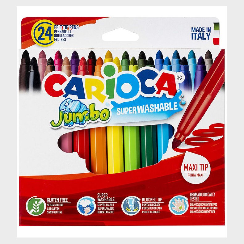 Carioca Tuscher - 24 stk - Multifarvet