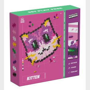 Plus-Plus Puzzle By Number - 500 stk. - Kitten