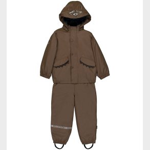 Mikk-Line Regntj m. Termo/Seler - PU - Rec Warm - Chocolate Chi