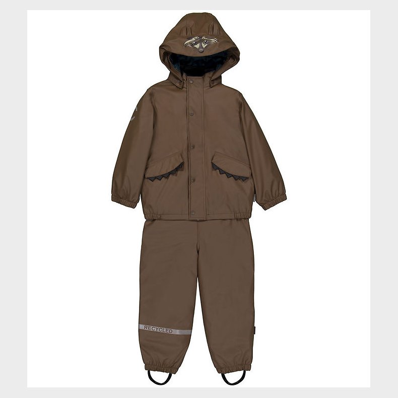 Mikk-Line Regntj m. Termo/Seler - PU - Rec Warm - Chocolate Chi