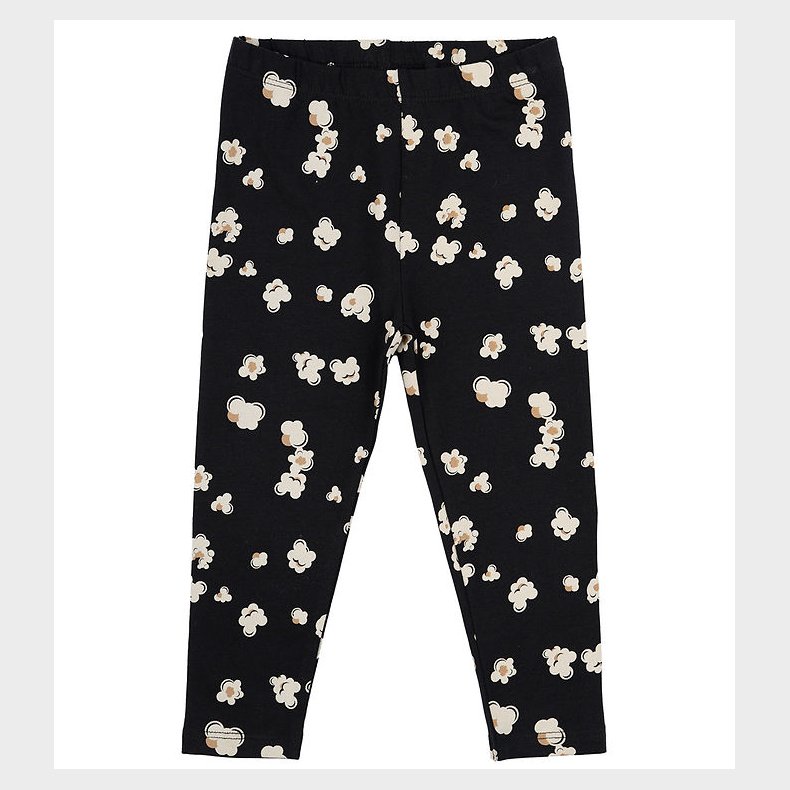 The New Siblings Leggings - TnsMateo - Black Beauty Popcorn AOP